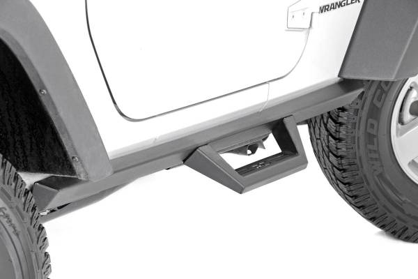 Rough Country - Jeep Contoured Drop Steps 07-18 Wrangler JK 2 Door Rough Country