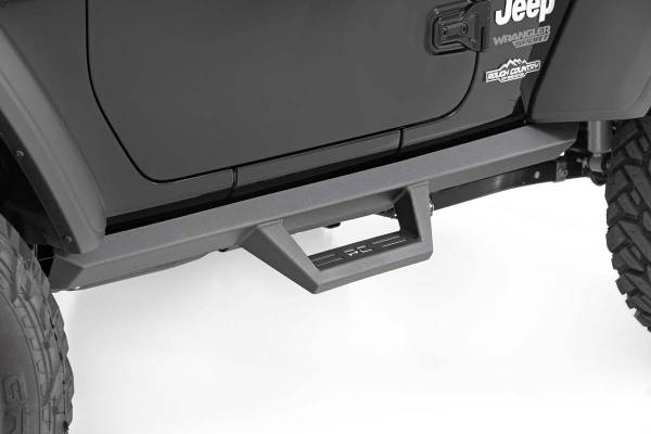 Rough Country - Jeep Contoured Drop Steps 18-20 Wrangler JL 2 Door Rough Country