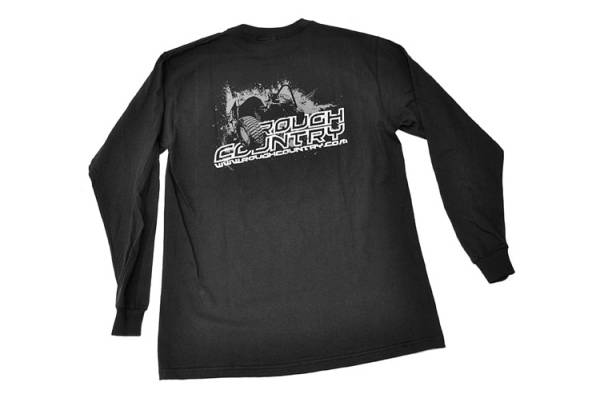 Rough Country - Rough Country Long Sleeve T 100 Percent Preshrunk Cotton Front Rough Country logo Back Jeep design Size 3XLarge Color Black Rough Country