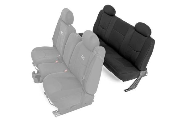 Rough Country - Neoprene Rear Seat Cover Black 99-06 Silverado/Sierra 1500 Rough Country