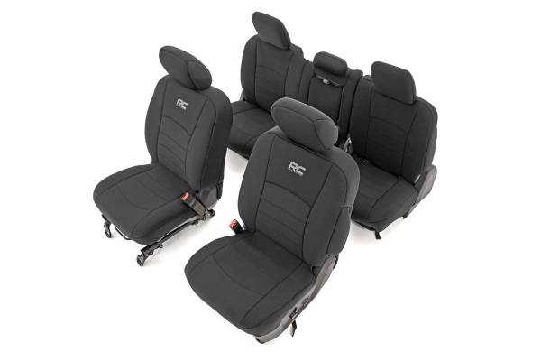 Rough Country - Dodge Neoprene Front & Rear Seat Covers 09-18 RAM 1500 Rough Country