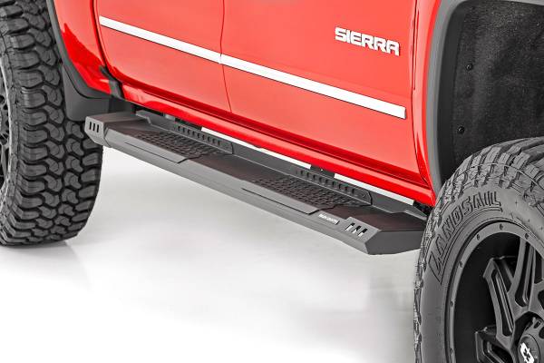 Rough Country - HD2 Running Boards 07-19 Silverado/Sierra Crew Cab Rough Country