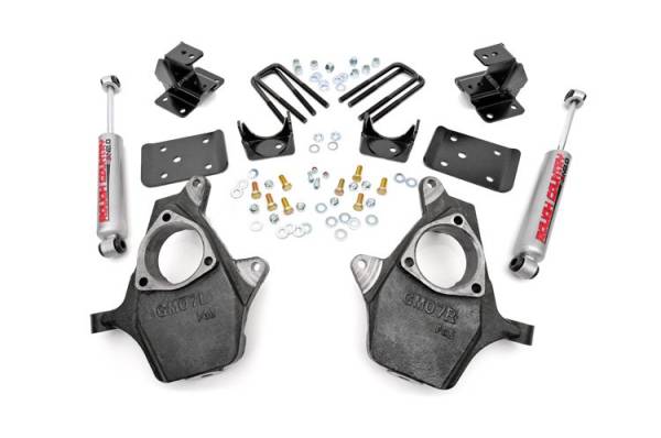 Rough Country - 2 Inch/4 Inch Lowering Kit 99-06 Silverado/Sierra 1500 Rough Country