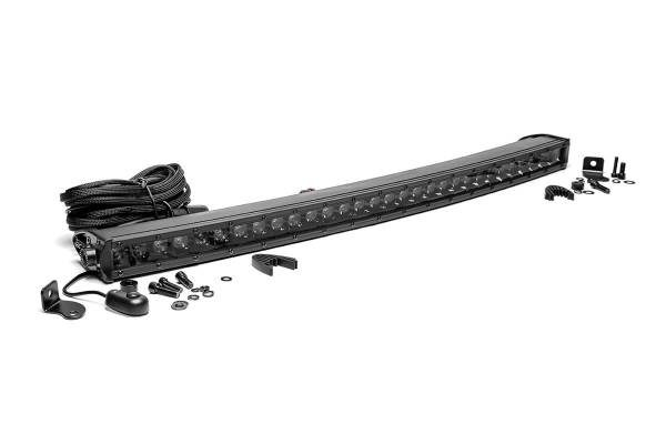 Rough Country - 30 Inch Curved CREE LED Light Bar Single Row Black Series Rough Country