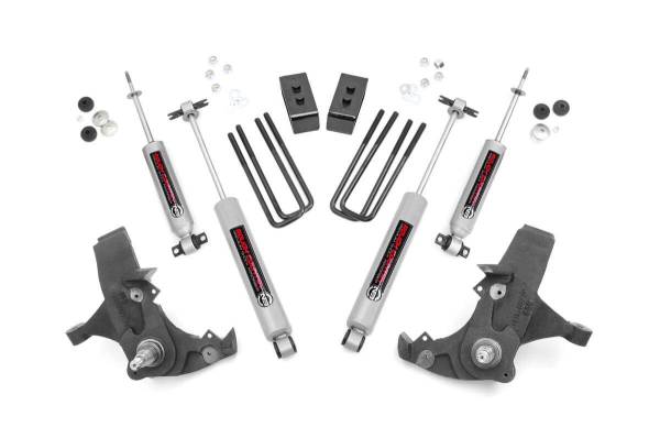 Rough Country - 4 Inch Suspension Lift Kit 88-98 C1500/K1500 92-94 K5 Blazer 92-99 Yukon 95-99 Tahoe Rough Country