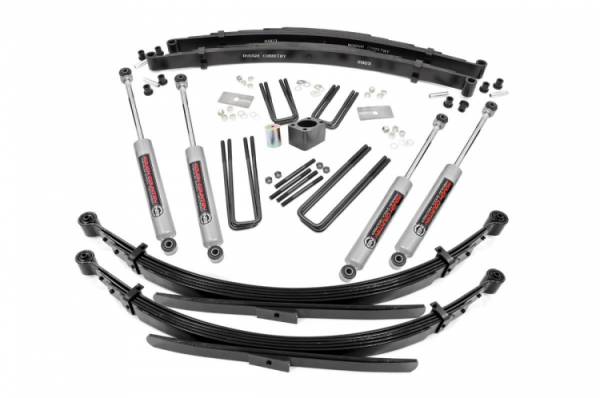 Rough Country - 4 Inch Suspension Lift System Dana 60 70-74 W100/W200/W300 Rough Country