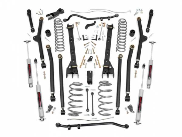 Rough Country - 6 Inch Jeep Long Arm Suspension Lift Kit 04-06 Wrangler Unlimited TJ Rough Country