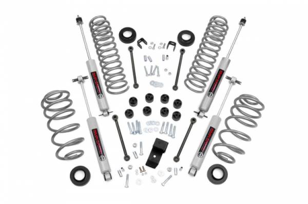 Rough Country - 3.25 Inch Jeep Suspension Lift Kit 6 Cyl 97-02 4WD Jeep Wrangler TJ Rough Country