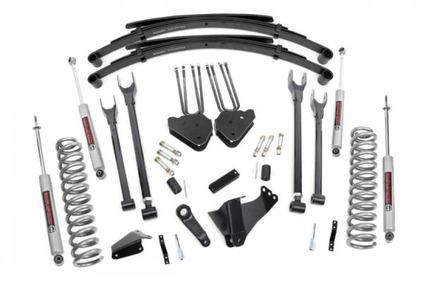 Rough Country - 6 Inch Ford 4-Link Suspension Lift System Diesel 05-07 F-250/F-350 Super Duty Rough Country