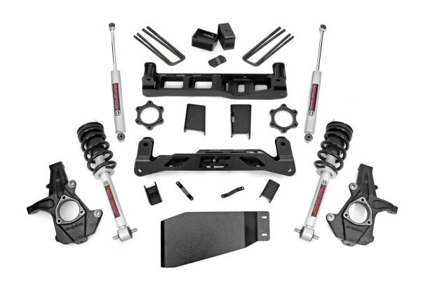 Rough Country - 5 Inch Suspension Lift Kit Lifted Struts w/N3 Shocks & Struts 07-13 Silverado/Sierra 1500 4WD Rough Country