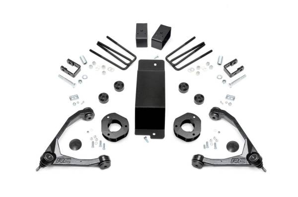 Rough Country - Sierra 1500 3.5 Inch Suspension Lift Kit For 14-16 GMC Sierra 1500 Denali w/MagneRide 4WD Rough Country