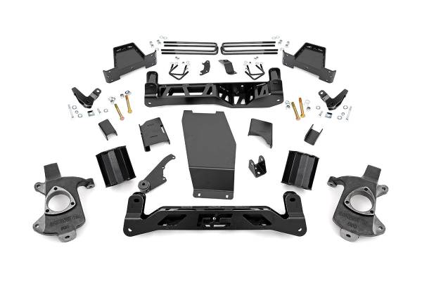 Rough Country - 6 Inch GMC Suspension Lift Kit 14-18 Sierra 1500 Denal 4WD w/MagneRide Cast Steel Rough Country