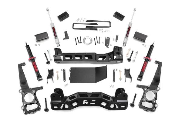 Rough Country - 4 Inch Suspension Lift Kit Lifted N3 Struts 09-10 F-150 4WD Rough Country