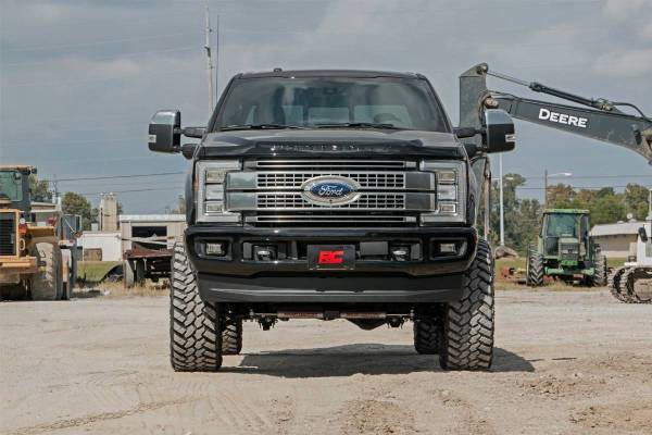 Rough Country - 6 Inch Ford 4-Link Suspension Lift Kit 17-19 F-250/350 4WD Diesel 4 Inch Axle w/o Overloads Rough Country