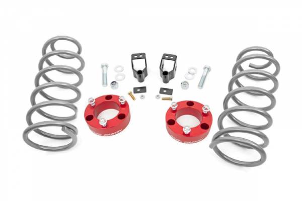 Rough Country - 3 Inch Toyota Series II Suspension Lift Kit 03-09 4Runner 4WD w/X-REAS Red Rough Country