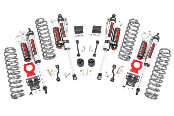 Rough Country - 2.5 Inch Jeep Suspension Lift Kit Springs & Vertex Shocks 18-20 Wrangler JL Rubicon Rough Country