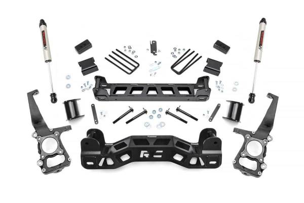 Rough Country - 4 Inch Suspension Lift Kit w/V2 Shocks 11-14 F-150 Rough Country