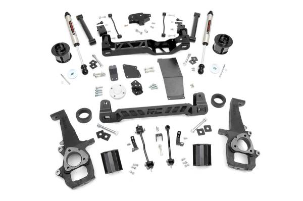 Rough Country - 6 Inch Suspension Lift Kit w/V2 Shocks 12-Up RAM 1500 4WD Rough Country