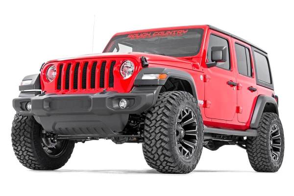 Rough Country - 2.5 Inch Jeep Suspension Lift Kit V2 Shocks & Springs 18-20 Wrangler JL Rough Country