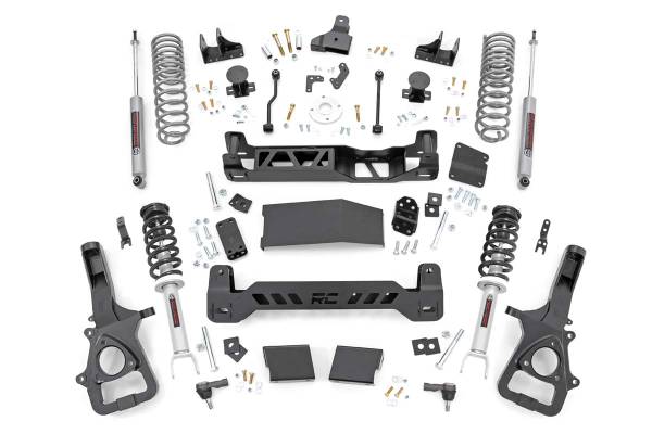 Rough Country - 6 Inch RAM Suspension Lift Kit w/Loaded Struts 19-24 RAM 1500 4WD 22XL Factory Wheel Models Rough Country