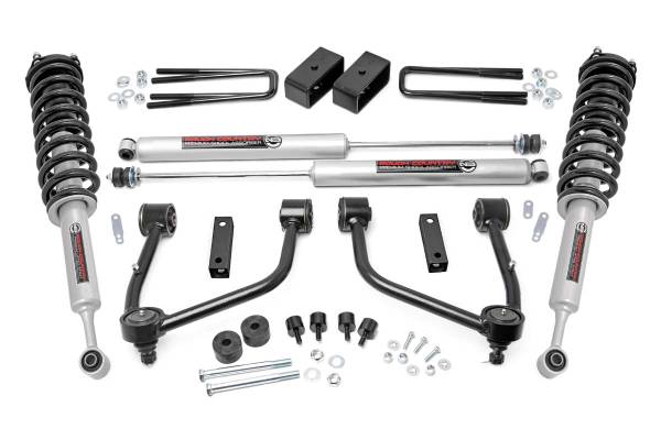 Rough Country - 3.5 Inch Toyota Bolt-On Lift Kit w/Lifted Struts and N3 Shocks 07-20 Tundra 2WD/4WD Rough Country