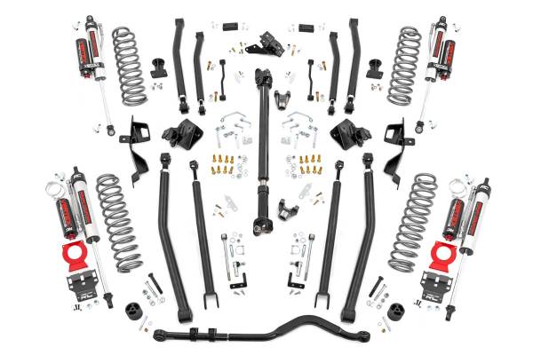 Rough Country - 6 Inch Long Arm Suspension Lift Kit w/Vertex Shocks 18-20 Wrangler JL 4 Door Rough Country