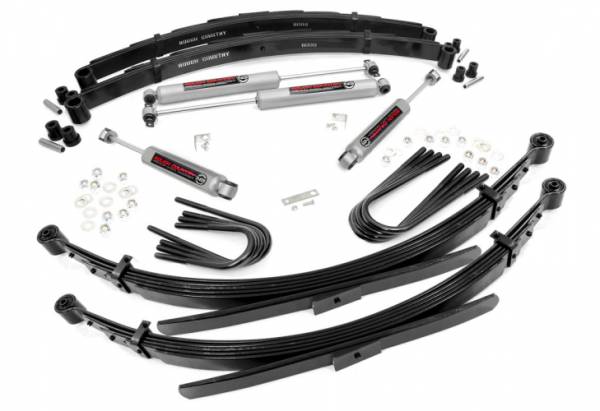 Rough Country - 2 Inch Suspension Lift System 52 Inch Rear Springs 77-87 C20/K20/C25/K25 Rough Country