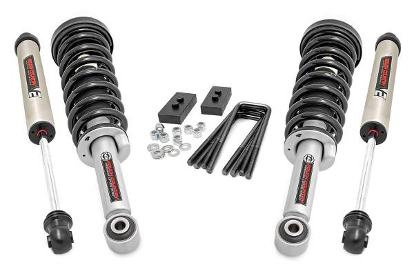 Rough Country - 2 Inch Leveling Lift Kit N3 Struts & V2 Shocks 14-20 F-150 Rough Country