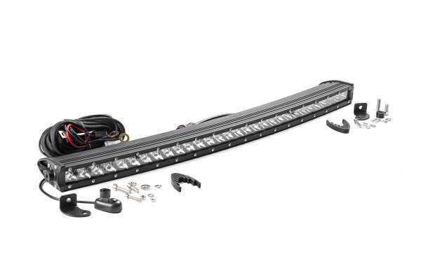 Rough Country - 30 Inch Curved CREE LED Light Bar Single Row Chrome Series Rough Country