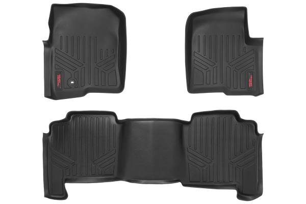 Rough Country - Heavy Duty Floor Mats Front/Rear-04-08 Ford F-150 Crew Cab Rough Country