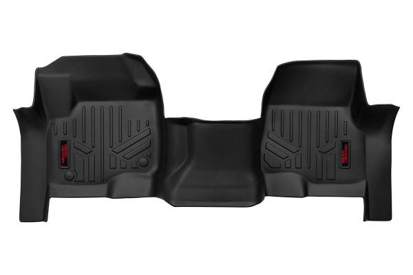 Rough Country - Heavy Duty Floor Mats Front-17-20 Ford Super Duty Bench Seats Rough Country