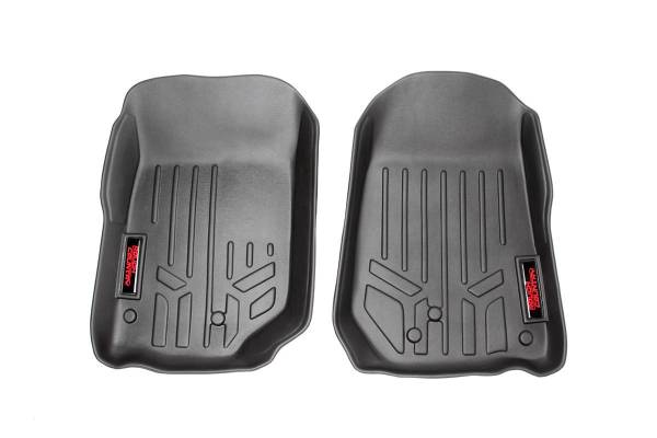 Rough Country - Heavy Duty Floor Mats Front-97-06 Jeep Wrangler TJ Rough Country