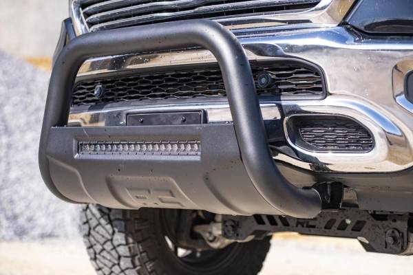 Rough Country - RAM 19-20 1500 Bull Bar w/LED Light Bar Black Rough Country