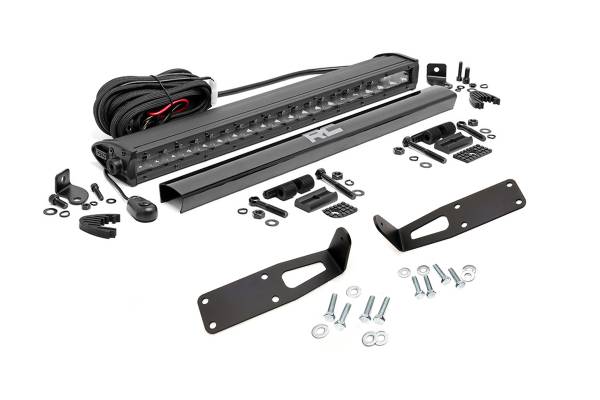 Rough Country - Dodge Hidden Bumper Kit w/ 20-Inch LED Light Bar Black Series 03-18 Ram 2500/3500 Rough Country