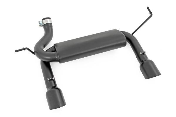 Rough Country - Jeep Dual Outlet Performance Exhaust - Black 07-18 Wrangler JK Rough Country