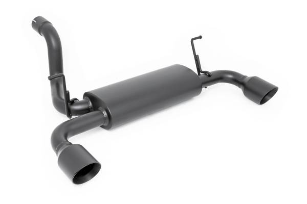 Rough Country - Jeep Dual Outlet Performance Exhaust - Black 18-20 Wrangler JL/JLU Rough Country