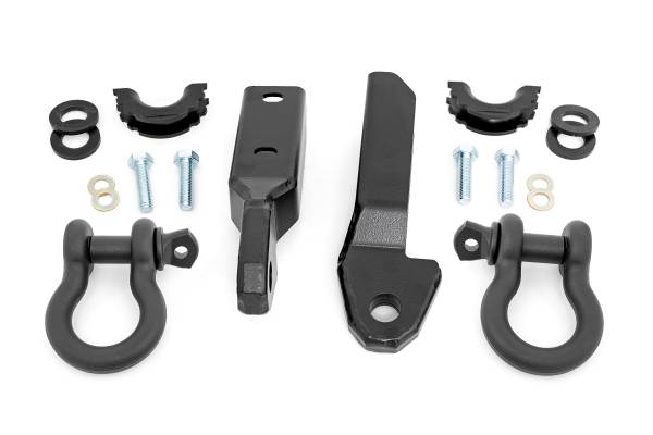 Rough Country - GM Tow Hook to Shackle Conversion Kit w/ D-Ring and Rubber Isolators (88-98 C1500/K1500) Rough Country