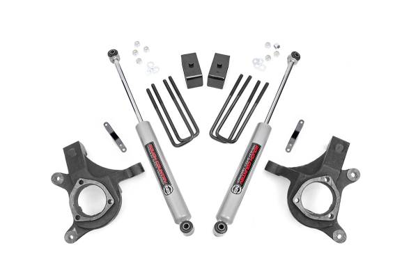 Rough Country - 3.0 Inch GM Suspension Lift Kit (07-13 1500 PU 2WD) Rough Country