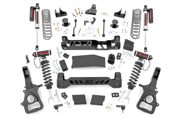 Rough Country - 6.0 Inch Ram Suspension Lift Kit Vertex 19-Up Ram 1500 4WD 22XL Factory Wheel Models) Rough Country