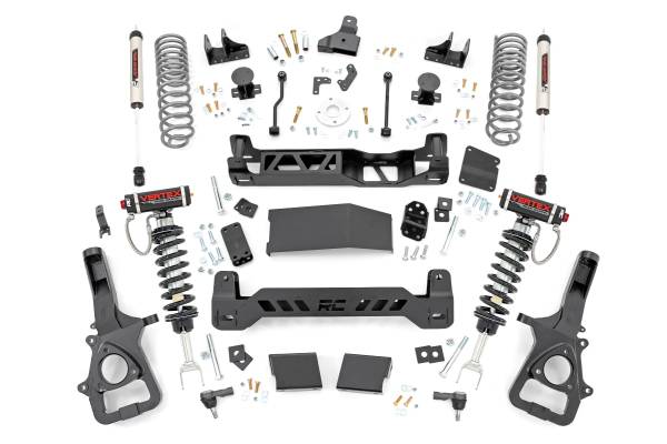 Rough Country - 6.0 Inch Ram Suspension Lift Kit Vertex and V2 19-Up Ram 1500 4WD 22XL Factory Wheel Models) Rough Country