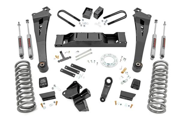 Rough Country - 5.0 Inch Dodge Radius Arm Suspension Lift Kit w/AISIN Transmission 19-Up Ram 3500 4WD Diesel Rough Country