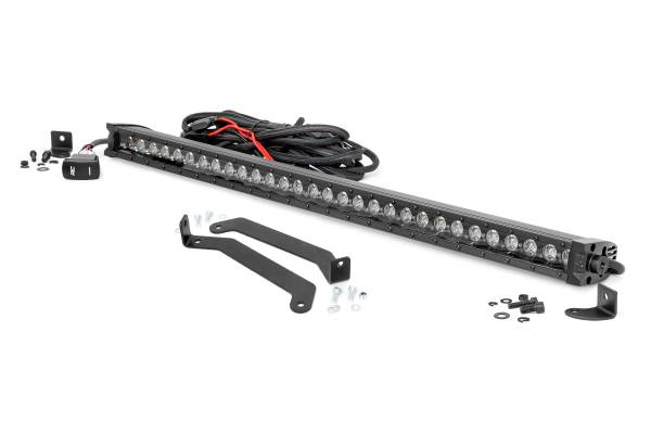 Rough Country - Subaru 30 Inch LED Bumper Kit (14-18 Forester Black Series w/ Cool White DRL) Rough Country