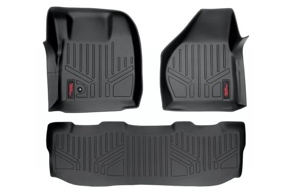 Rough Country - Heavy Duty Floor Mats (Front/Rear 08-10 Ford Super Duty Crew Cab) Rough Country