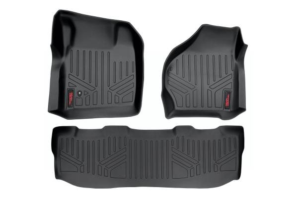 Rough Country - Heavy Duty Floor Mats (Front/Rear 99-07 Ford Super Duty Crew Cab) Rough Country