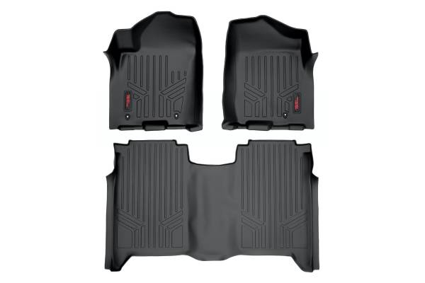 Rough Country - Heavy Duty Floor Mats (Front/Rear 04-15 Nissan Titan Crew Cab) Rough Country