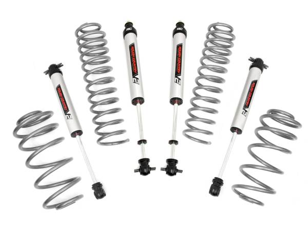 Rough Country - 2.5 Inch Jeep Suspension Lift Kit w/V2 Shocks For 6cyl Rough Country