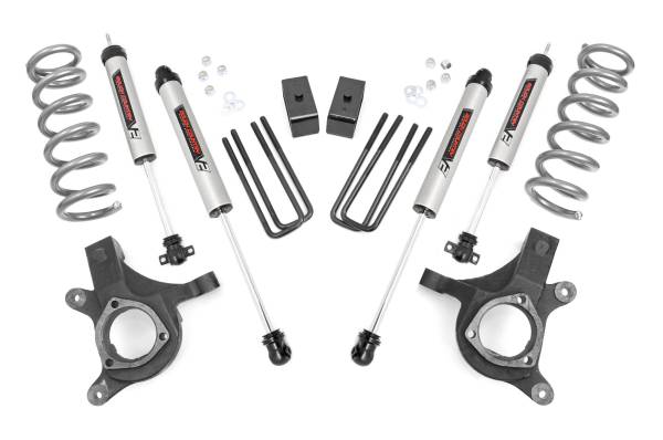 Rough Country - 4.5 Inch GM Suspension Lift Kit w/V2 Shocks For 99-06 1500 PU 2WD Rough Country