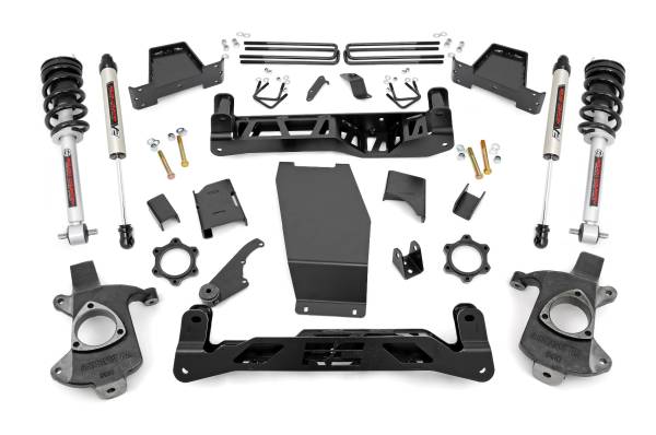 Rough Country - 6.0 Inch GM Suspension Lift Kit w/ N3 Sruts and V2 Monotube 14-18 1500 PU 4WD Aluminum Rough Country