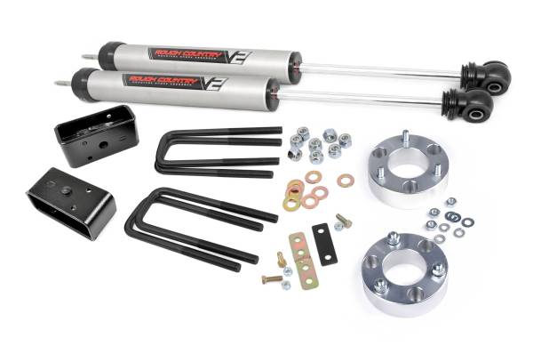 Rough Country - 2.5 Inch Toyota Suspension Lift Kit w/V2Shocks Rough Country