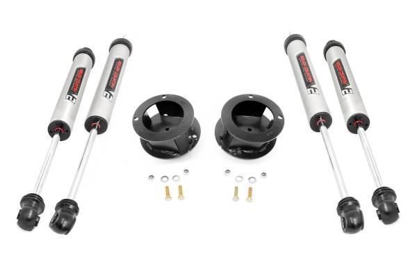 Rough Country - 2.5 Inch Ram Leveling Kit w/ V2 Shocks Leaf Spring For 14-Up 2500/3500 4WD Rough Country